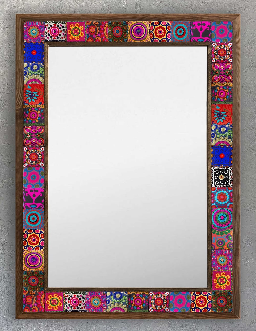 OSCAR STONE DECOR ÇERÇEVELİ MOZAİK DOĞALTAŞ AYNA / AYN5070-068