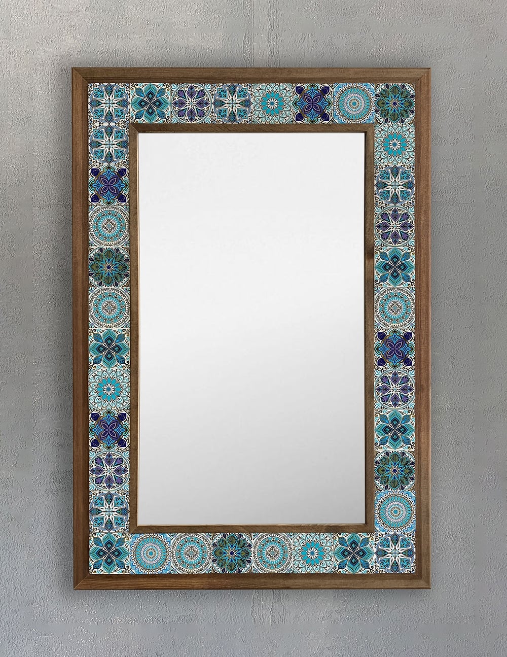OSCAR STONE DECOR ÇERÇEVELİ MOZAİK DOĞALTAŞ AYNA / AYN4060-095