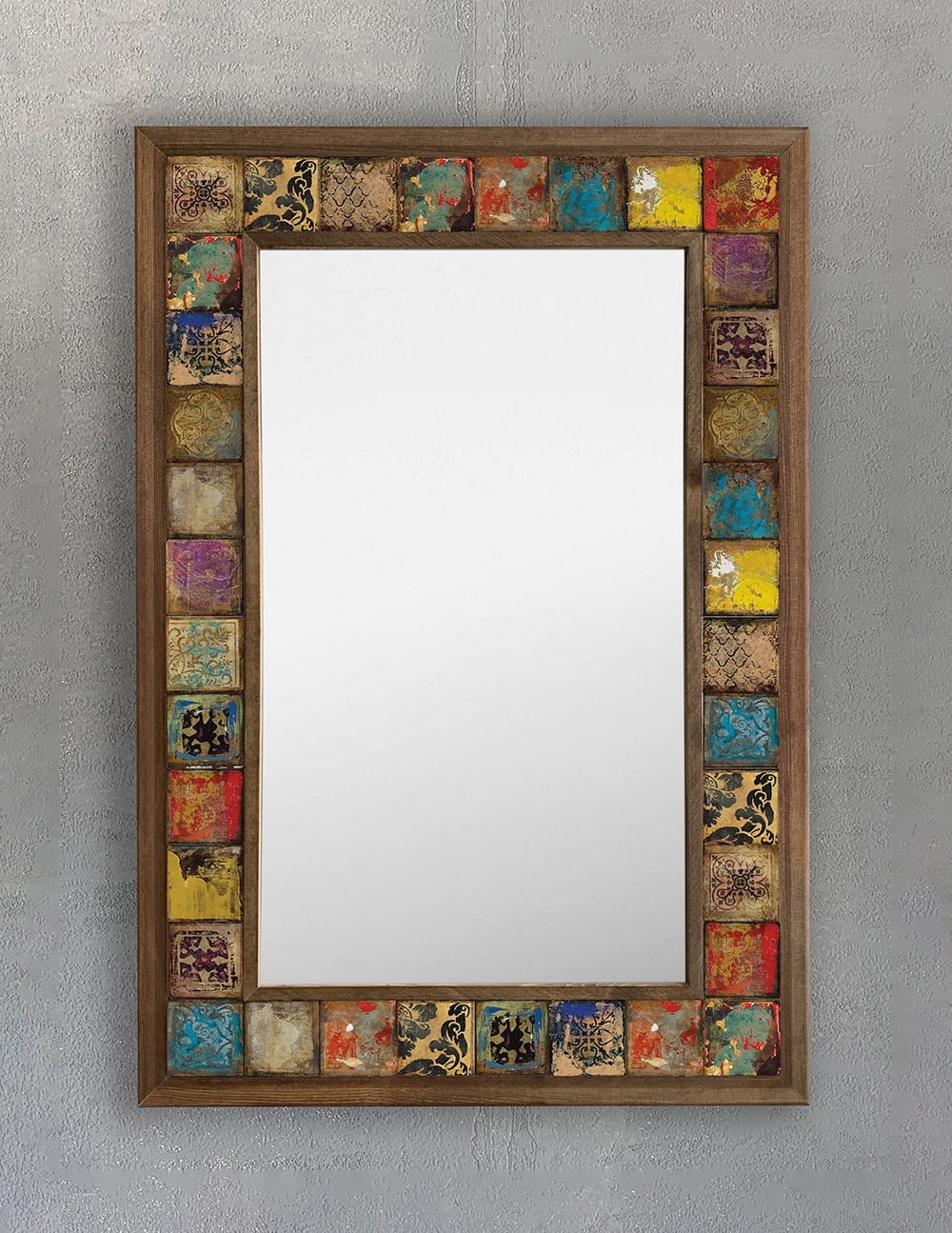 OSCAR STONE DECOR ÇERÇEVELİ MOZAİK DOĞALTAŞ AYNA / AYN4060-001