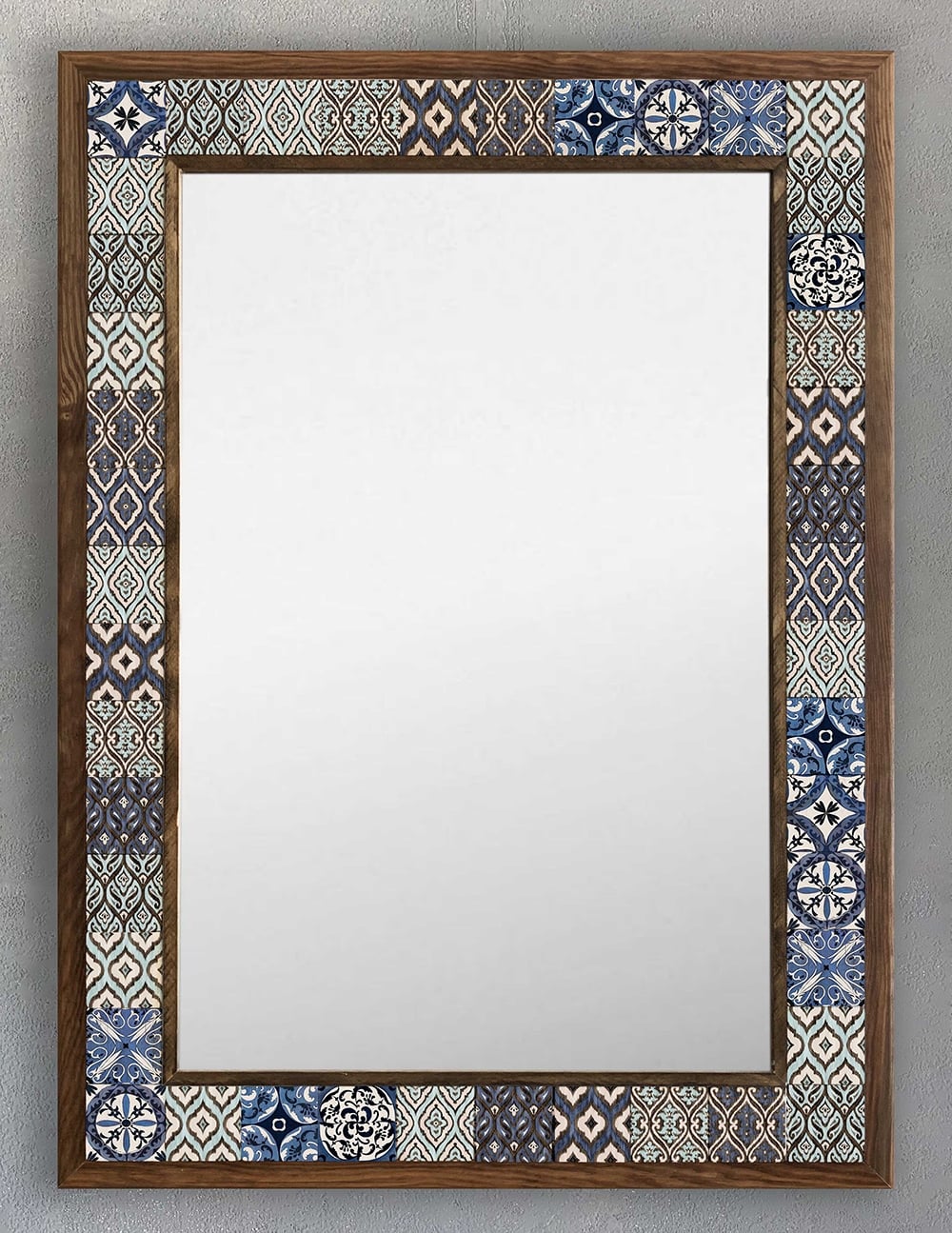 OSCAR STONE DECOR ÇERÇEVELİ MOZAİK DOĞALTAŞ AYNA / AYN5070-043
