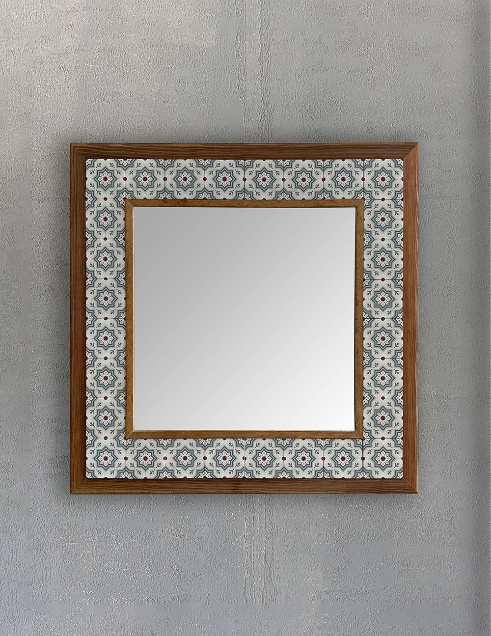 OSCAR STONE DECOR ÇERÇEVELİ MOZAİK DOĞALTAŞ AYNA / AYN4040-059