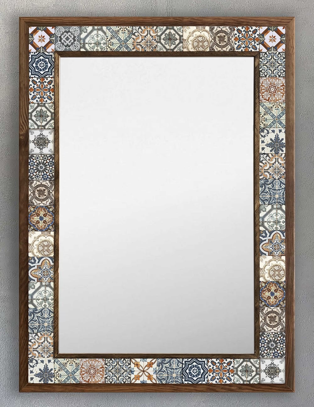 OSCAR STONE DECOR ÇERÇEVELİ MOZAİK DOĞALTAŞ AYNA / AYN5070-042