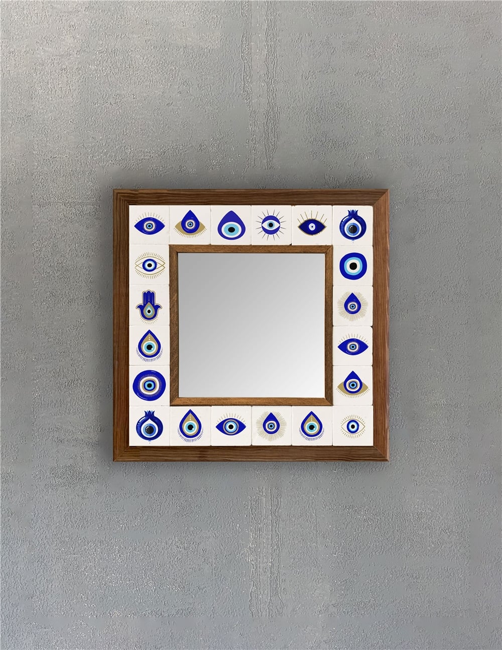OSCAR STONE DECOR ÇERÇEVELİ MOZAİK DOĞALTAŞ AYNA / AYN3030-088