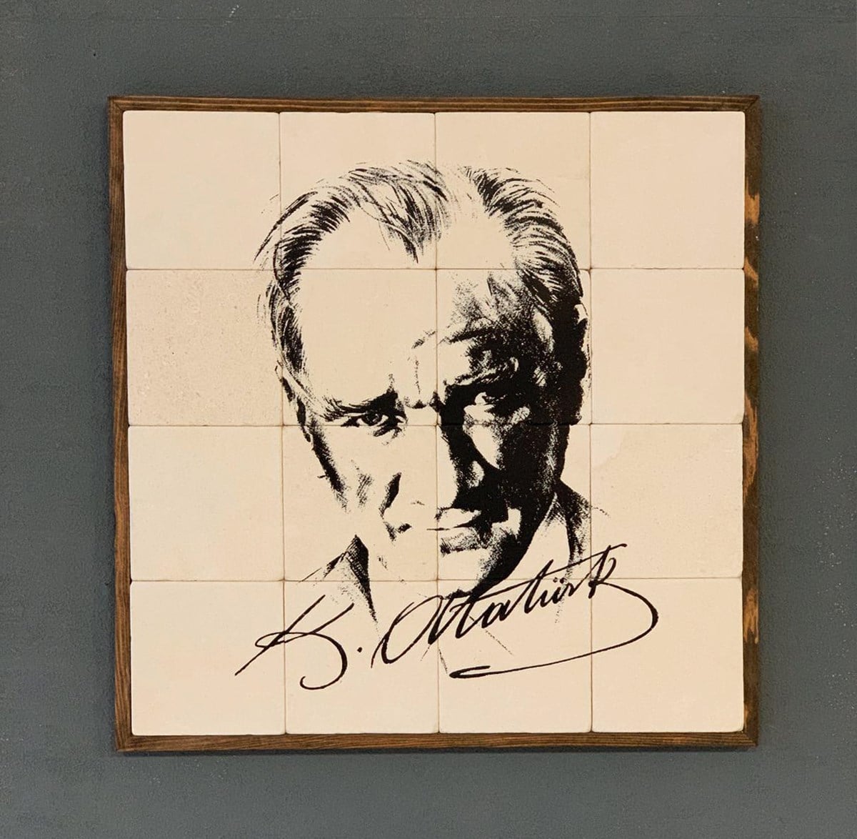 OSCAR STONE DECOR ÇERÇEVELİ MOZAİK DOĞALTAŞ AYNA - AYN2-005