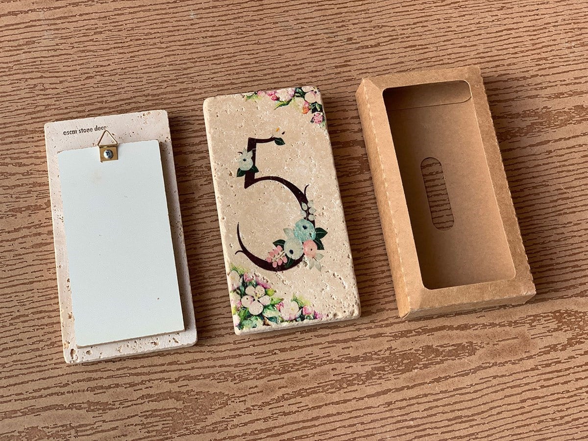 OSCAR STONE DECOR DOĞALTAŞ KAPI NUMARASI, C (DOOR NUMBER)