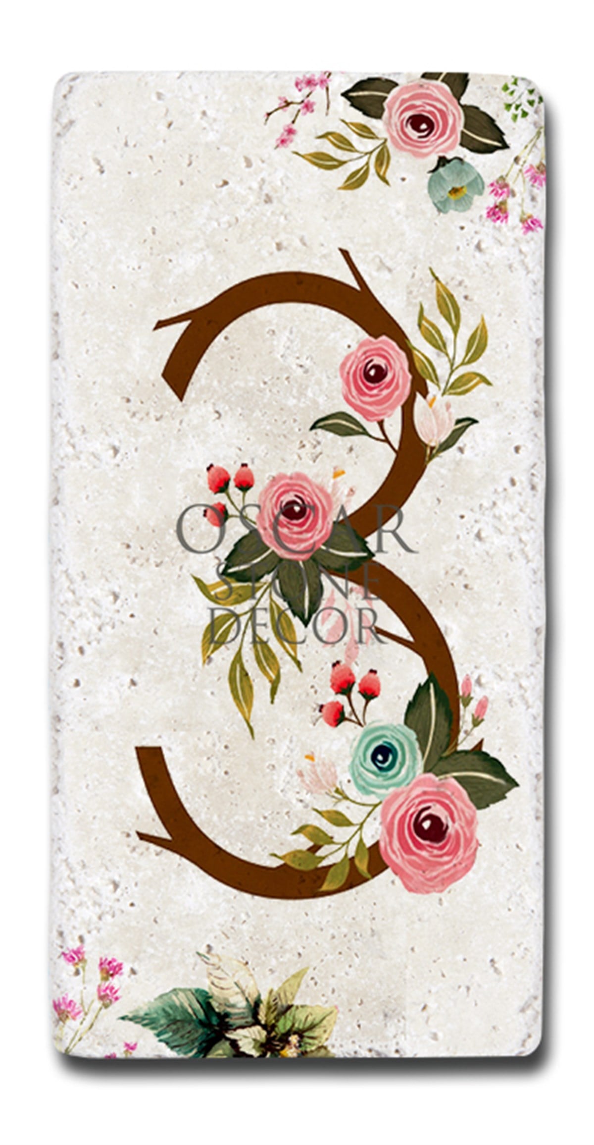 OSCAR STONE DECOR DOĞALTAŞ KAPI NUMARASI, 3 (DOOR NUMBER)