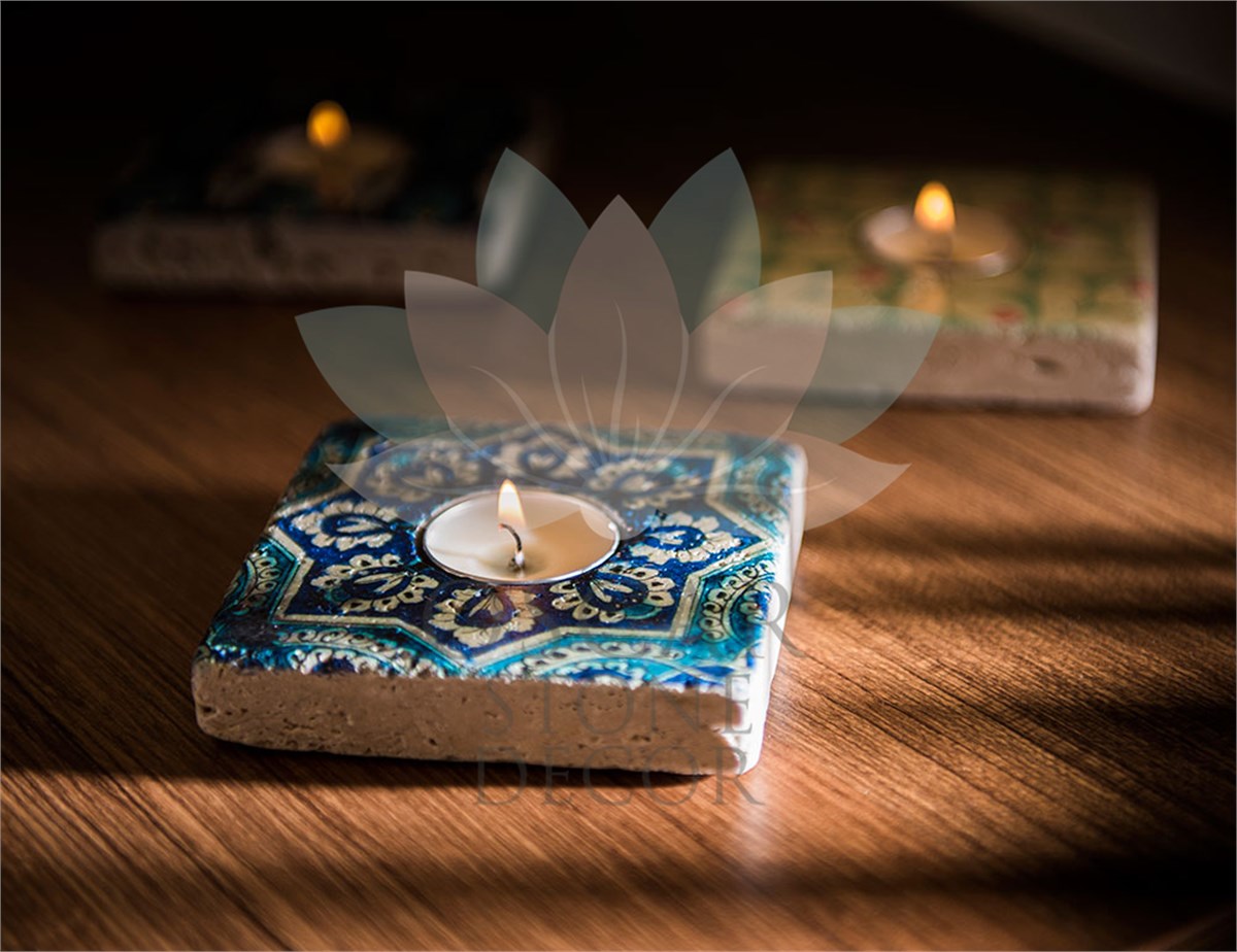 OSCAR STONE DECOR DOĞALTAŞ MUMLUK / ML-002 (CANDLE HOLDER)