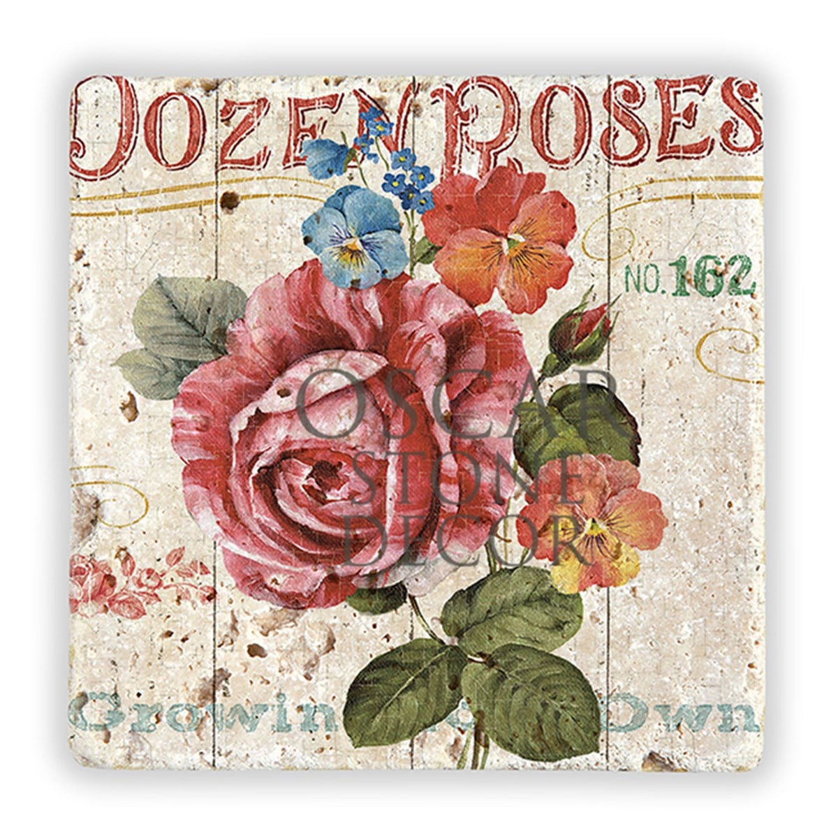 OSCAR STONE DECOR DOZEN ROSES DOĞALTAŞ DUVAR DEKORU / DD312 (WALL DECOR)