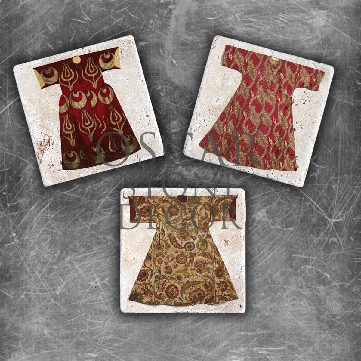 OSCAR STONE DECOR KAFTAN DOĞALTAŞ MAGNET SETİ / MG-142