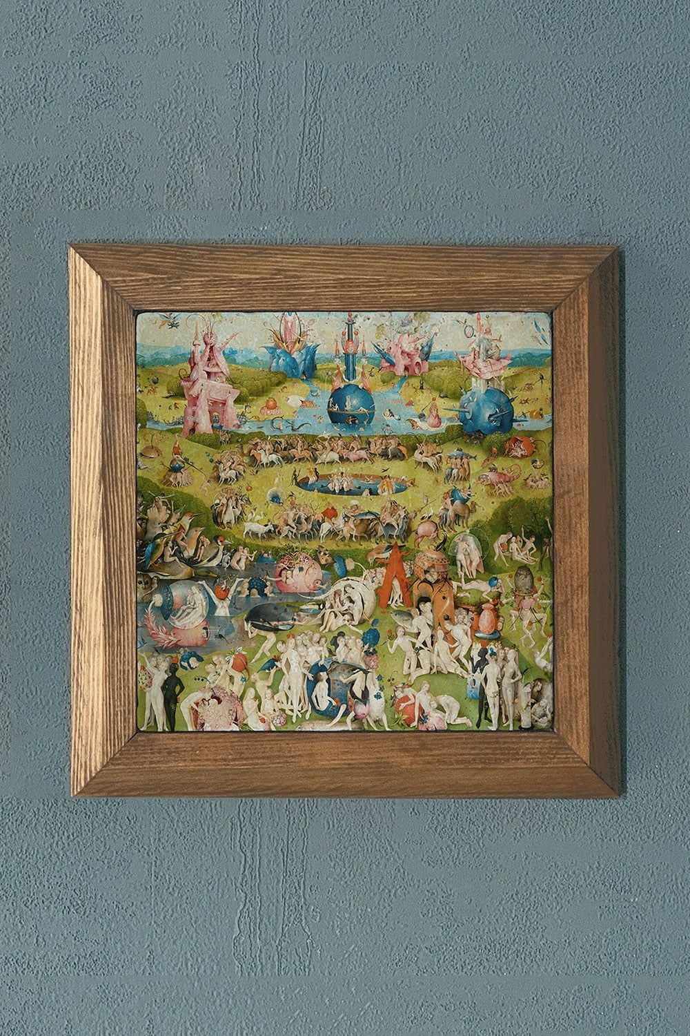Oscar Stone Decor Masif Çerçeve Doğaltaş Tablo Garden of Earthly Delights - Dünyevi Zevkler Bahçesi