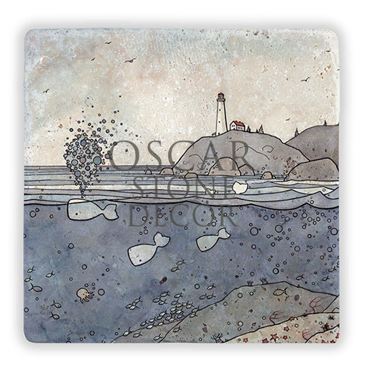 OSCAR STONE DECOR SEA LİFE II DOĞALTAŞ DUVAR DEKORU / DD202 (WALL DECOR)