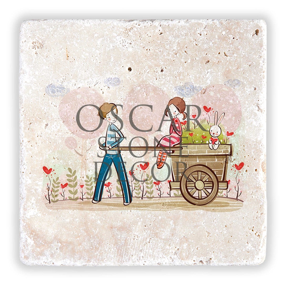 OSCAR STONE DECOR SEVGİLİLER GÜNÜ DOĞALTAŞ DUVAR DEKORU /  SDD-002 (WALL DECOR)