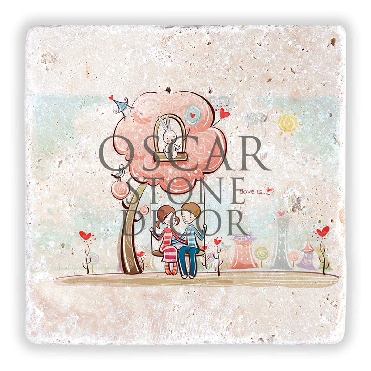 OSCAR STONE DECOR SEVGİLİLER GÜNÜ DOĞALTAŞ DUVAR DEKORU /  SDD-012 (WALL DECOR)