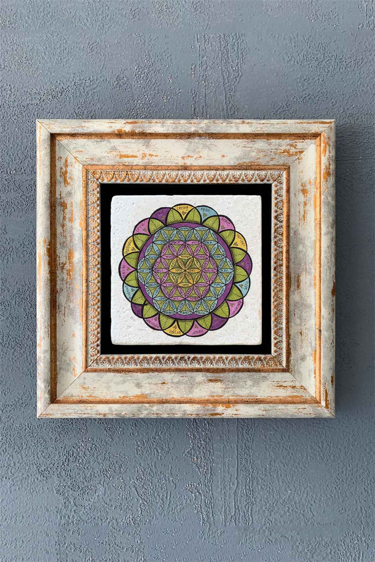 OSCAR STONE DECOR TEKLİ ÇERÇEVELİ DOĞALTAŞ DUVAR DEKORU / CDD1-40-1364 (WALL DECOR)