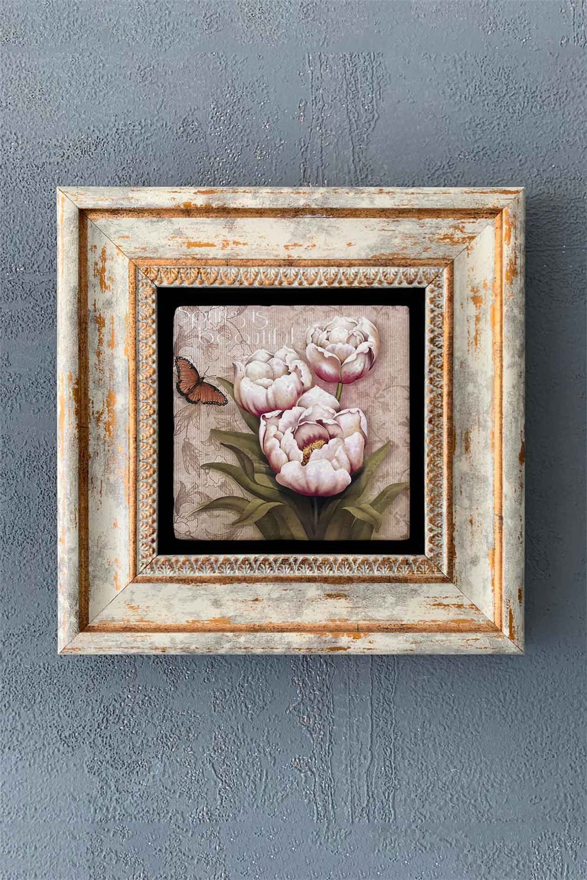 OSCAR STONE DECOR TEKLİ ÇERÇEVELİ DOĞALTAŞ DUVAR DEKORU / CDD1-40-1308 (WALL DECOR)