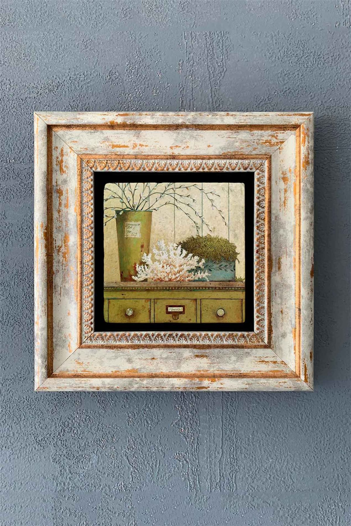 OSCAR STONE DECOR TEKLİ ÇERÇEVELİ DOĞALTAŞ DUVAR DEKORU / CDD1-40-1263 (WALL DECOR)