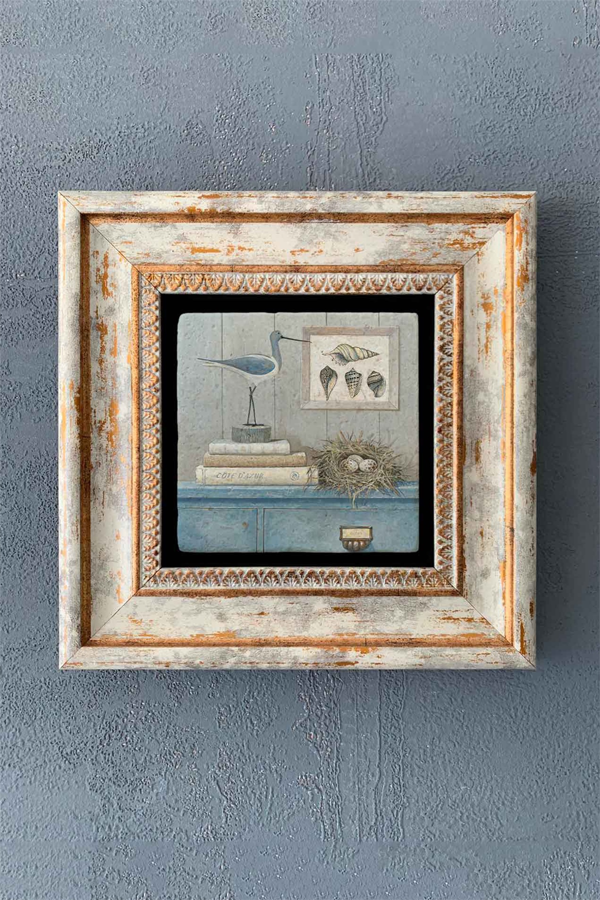 OSCAR STONE DECOR TEKLİ ÇERÇEVELİ DOĞALTAŞ DUVAR DEKORU / CDD1-40-1265 (WALL DECOR)