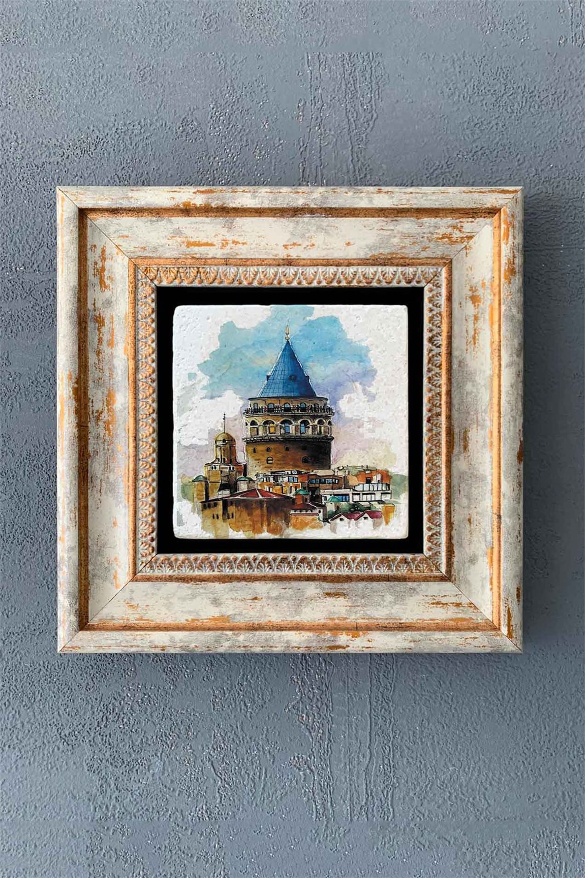 OSCAR STONE DECOR TEKLİ ÇERÇEVELİ DOĞALTAŞ DUVAR DEKORU / CDD1-40-1299 (WALL DECOR)