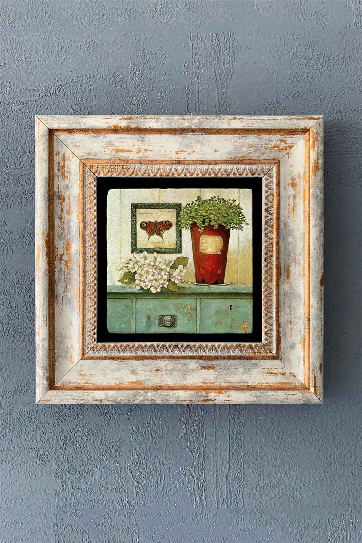 OSCAR STONE DECOR TEKLİ ÇERÇEVELİ DOĞALTAŞ DUVAR DEKORU / CDD1-40-1262 (WALL DECOR)