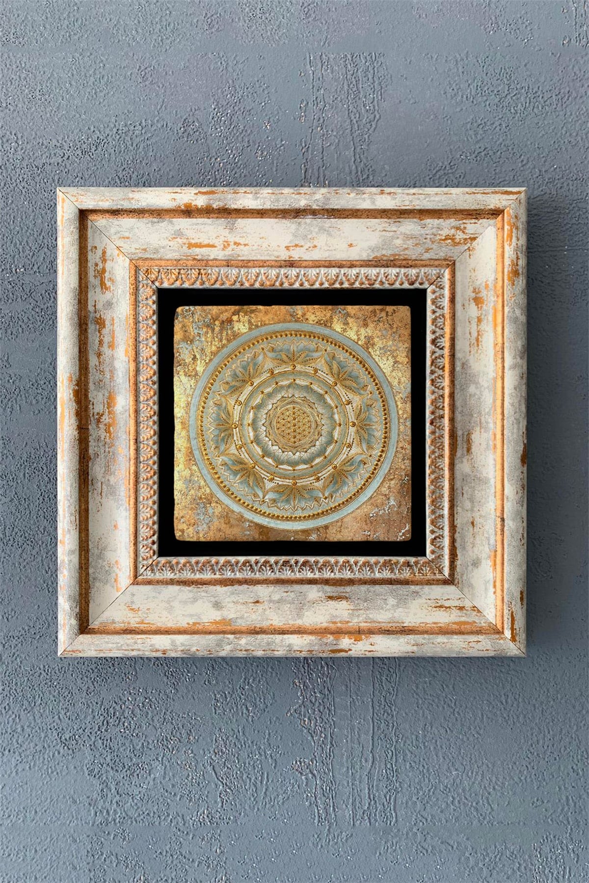 OSCAR STONE DECOR TEKLİ ÇERÇEVELİ DOĞALTAŞ DUVAR DEKORU / CDD1-40-1062 (WALL DECOR)