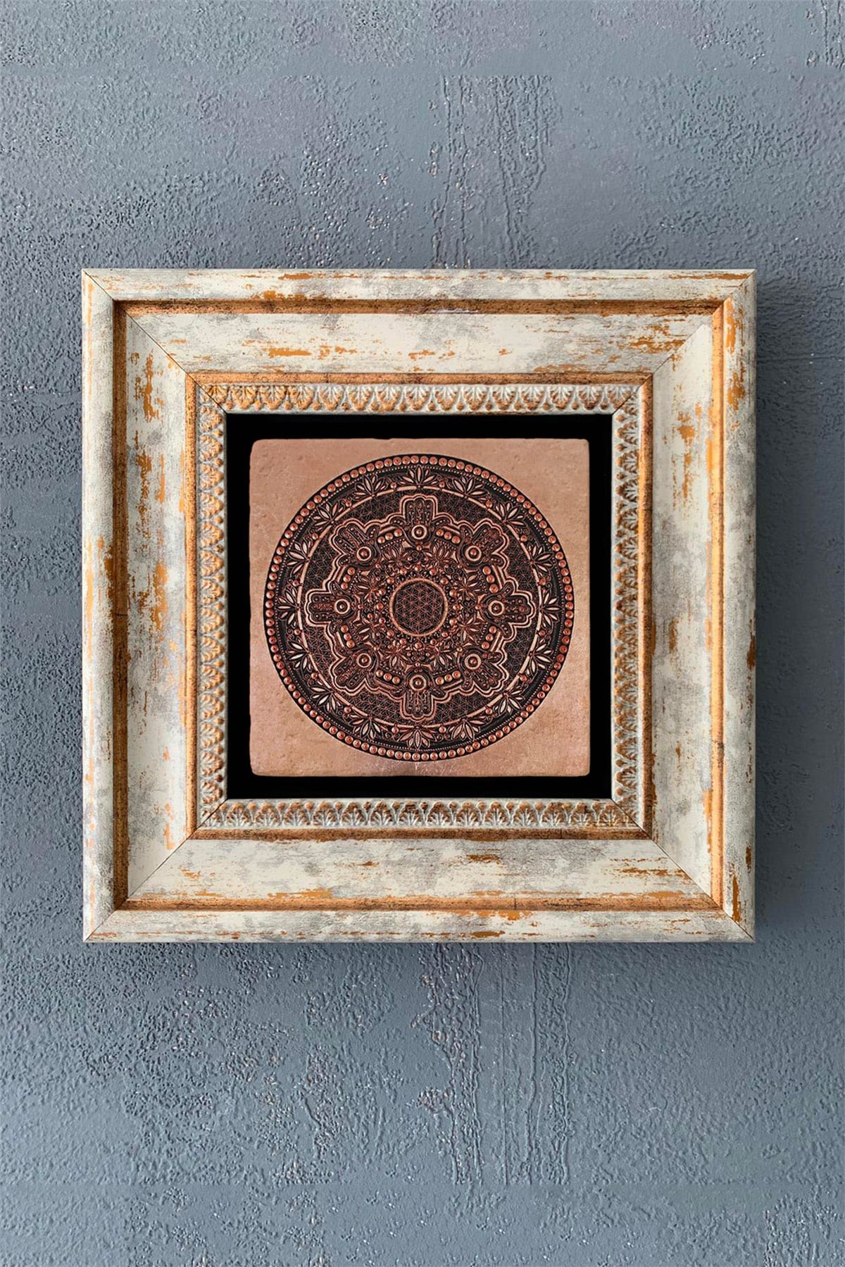 OSCAR STONE DECOR TEKLİ ÇERÇEVELİ DOĞALTAŞ DUVAR DEKORU / CDD1-40-1060 (WALL DECOR)