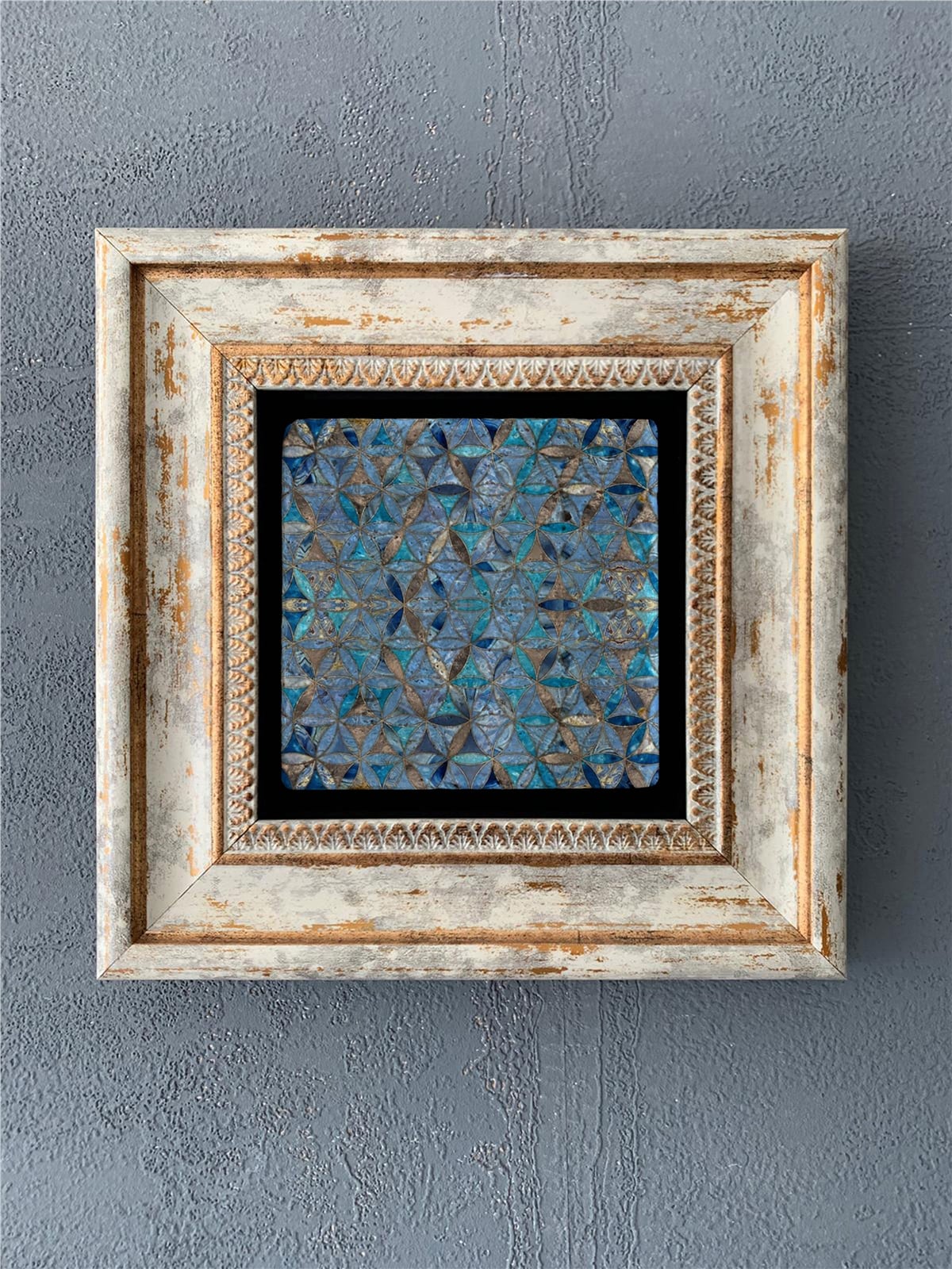 OSCAR STONE DECOR TEKLİ ÇERÇEVELİ DOĞALTAŞ DUVAR DEKORU / CDD-40-547 (WALL DECOR)