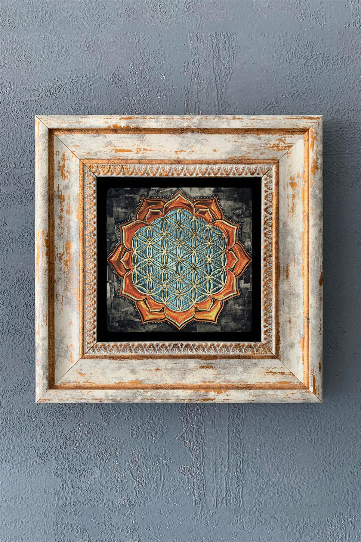 OSCAR STONE DECOR TEKLİ ÇERÇEVELİ DOĞALTAŞ DUVAR DEKORU / CDD1-40-1192 (WALL DECOR)