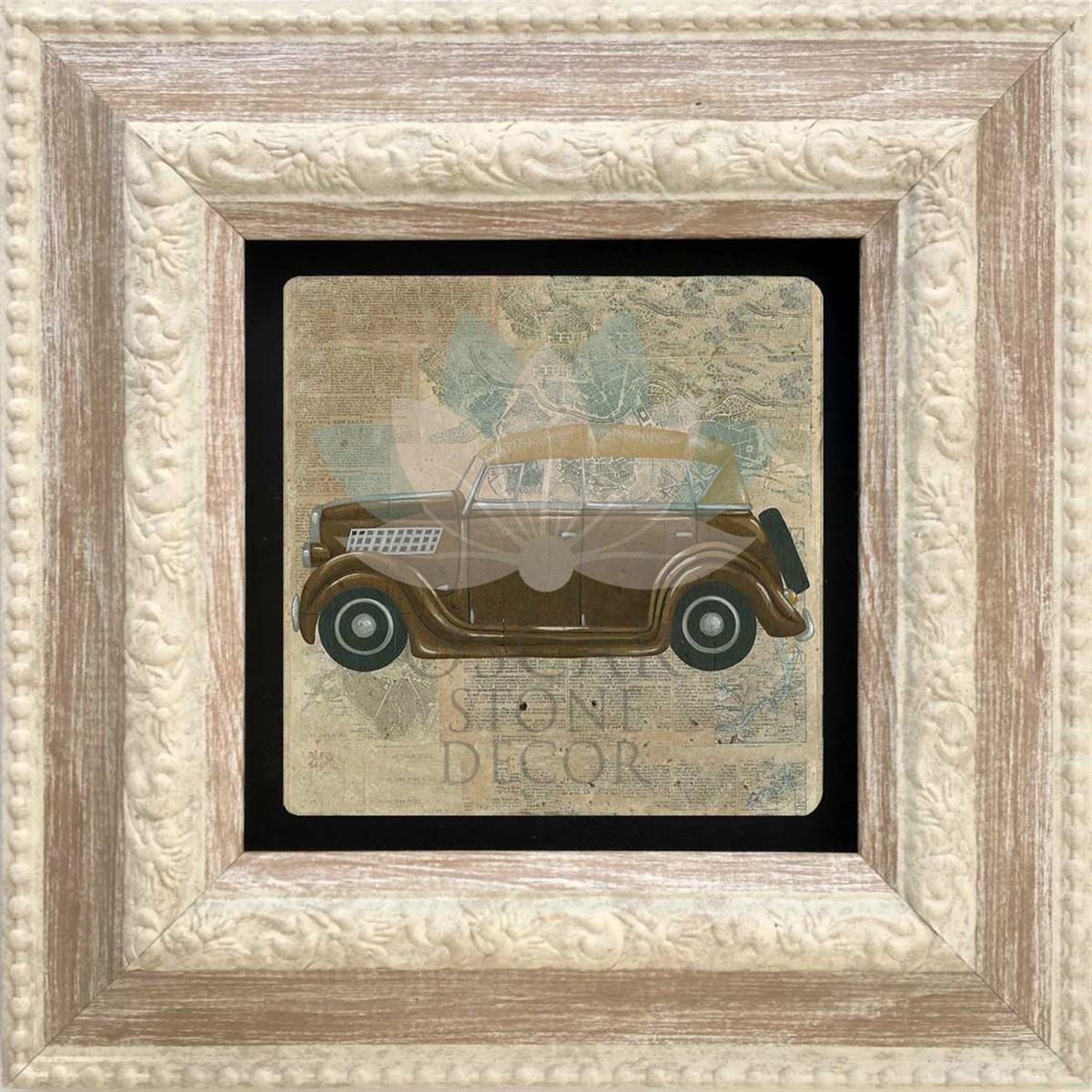 OSCAR STONE DECOR TEKLİ ÇERÇEVELİ DOĞALTAŞ DUVAR DEKORU / CDD-20-082 (WALL DECOR)