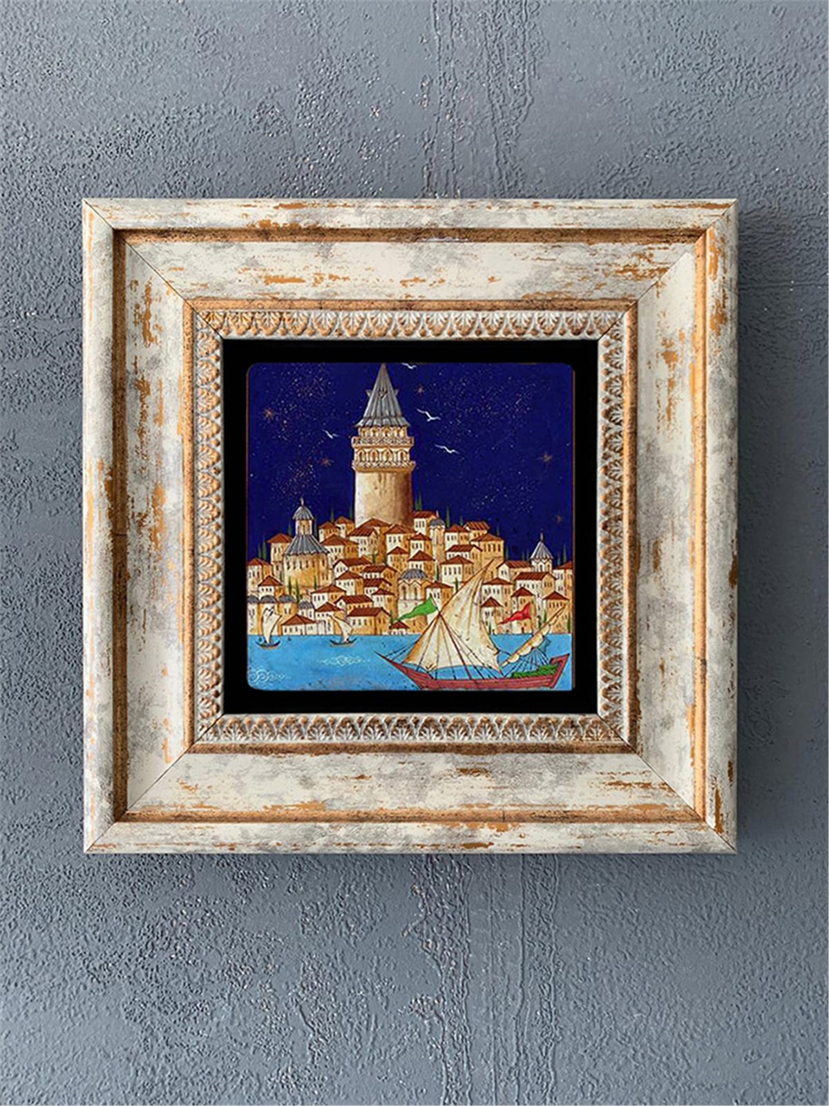 OSCAR STONE DECOR TEKLİ ÇERÇEVELİ DOĞALTAŞ DUVAR DEKORU / CDD1-40-037 (WALL DECOR)