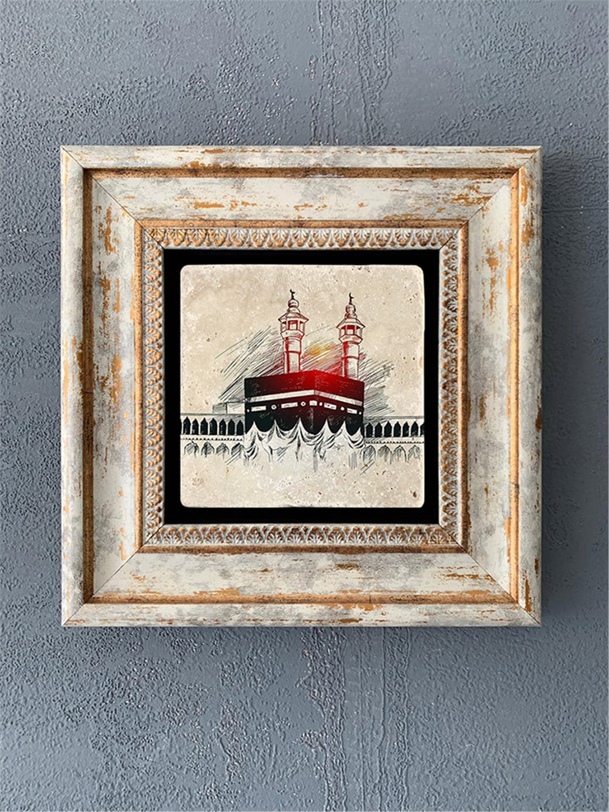 OSCAR STONE DECOR TEKLİ ÇERÇEVELİ DOĞALTAŞ DUVAR DEKORU / CDD1-40-516 (WALL DECOR)