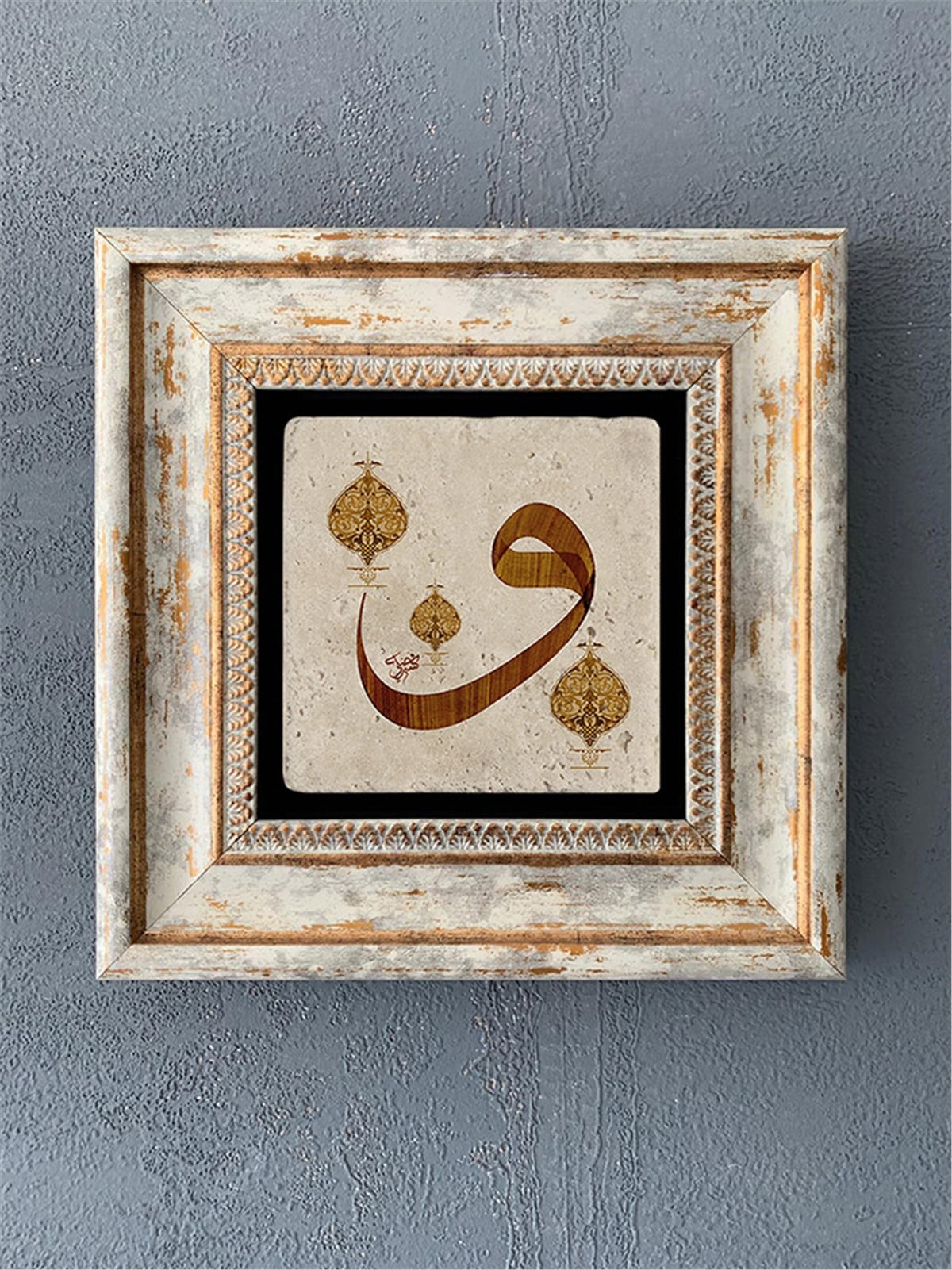 OSCAR STONE DECOR TEKLİ ÇERÇEVELİ DOĞALTAŞ DUVAR DEKORU / CDD1-40-395 (WALL DECOR)