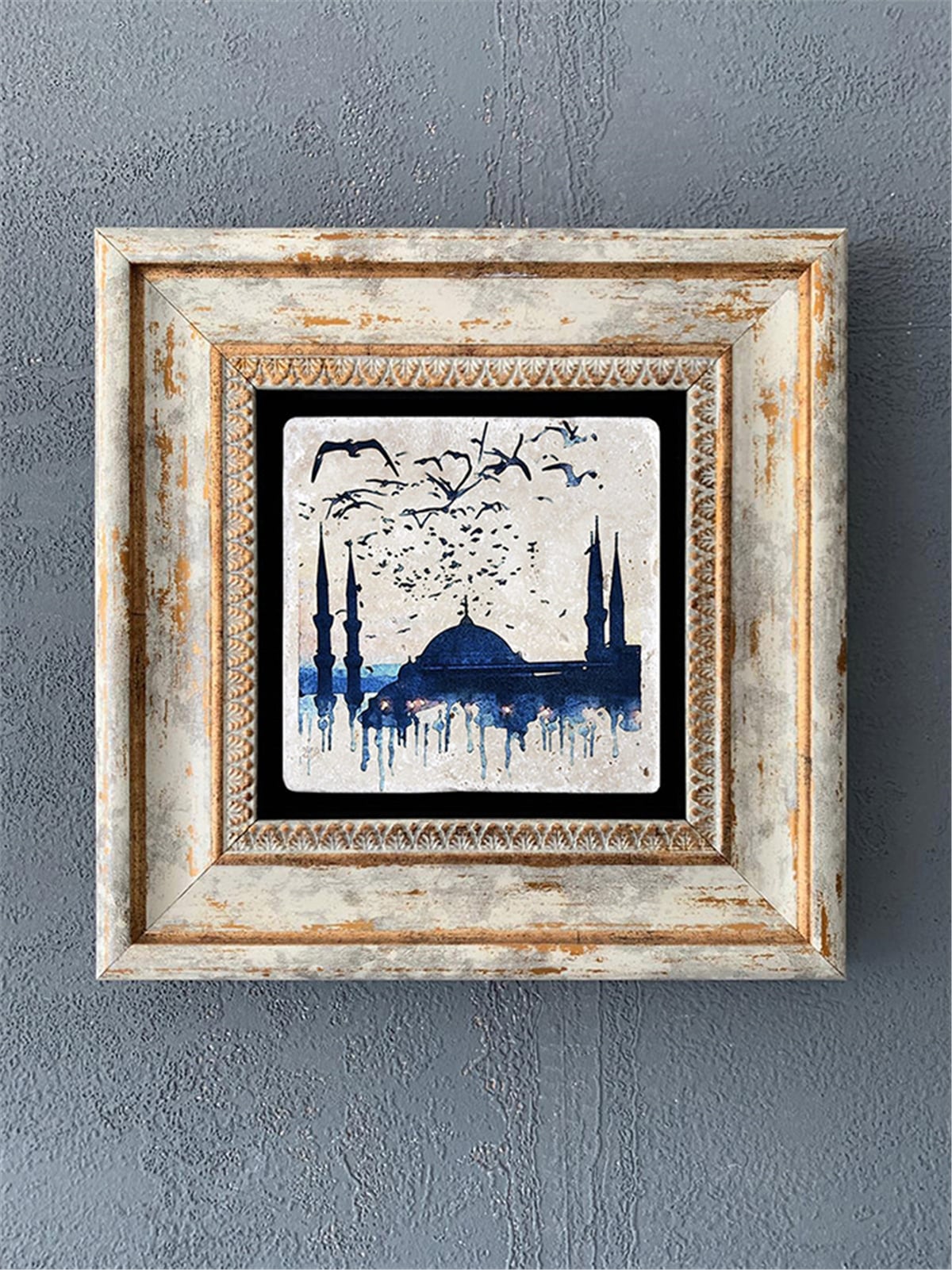 OSCAR STONE DECOR TEKLİ ÇERÇEVELİ DOĞALTAŞ DUVAR DEKORU / CDD1-40-517 (WALL DECOR)