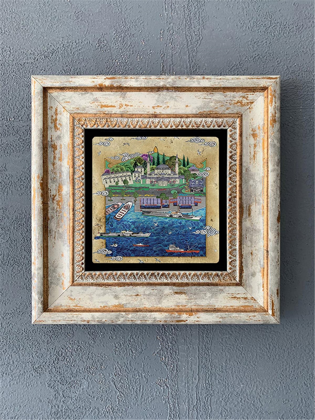 OSCAR STONE DECOR TEKLİ ÇERÇEVELİ DOĞALTAŞ DUVAR DEKORU / CDD1-40-036 (WALL DECOR)