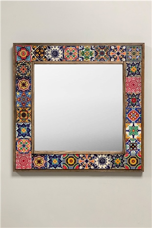 OSCAR STONE DECOR ÇERÇEVELİ MOZAİK DOĞALTAŞ AYNA / AYN4040-028