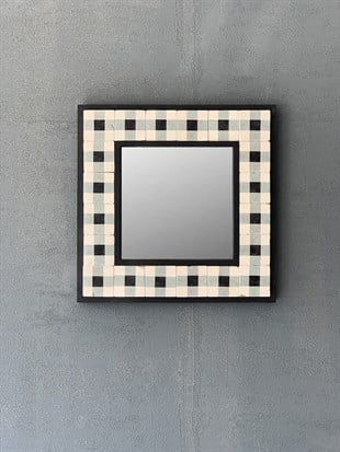 OSCAR STONE DECOR ÇERÇEVELİ MOZAİK DOĞALTAŞ AYNA / AYN-004