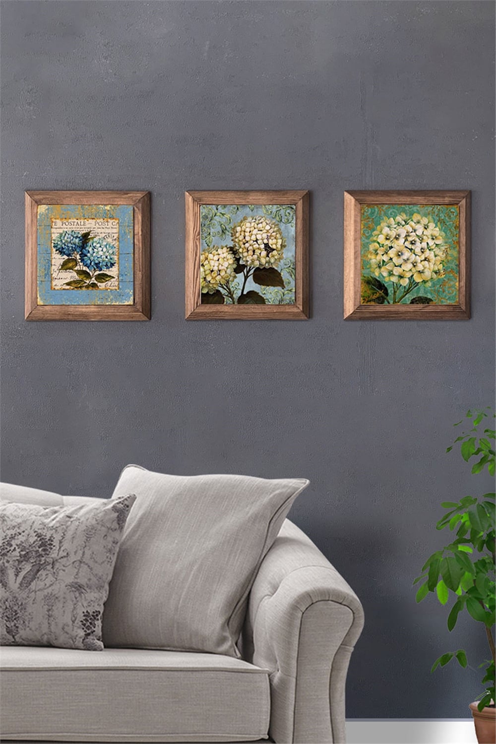 MASİF ÇERÇEVELİ 3'LÜ DOĞALTAŞ TABLO PANO OSCAR STONE DECOR / 3PRMT-40-0264