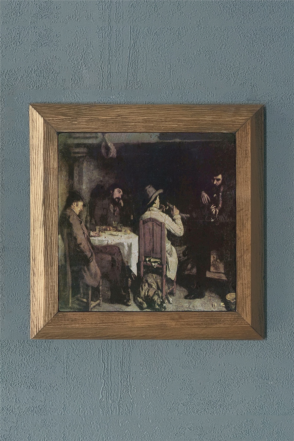 MASİF ÇERÇEVELİ DOĞALTAŞ TABLO PANO OSCAR STONE DECOR 28x28 cm / PRMT2020-1430