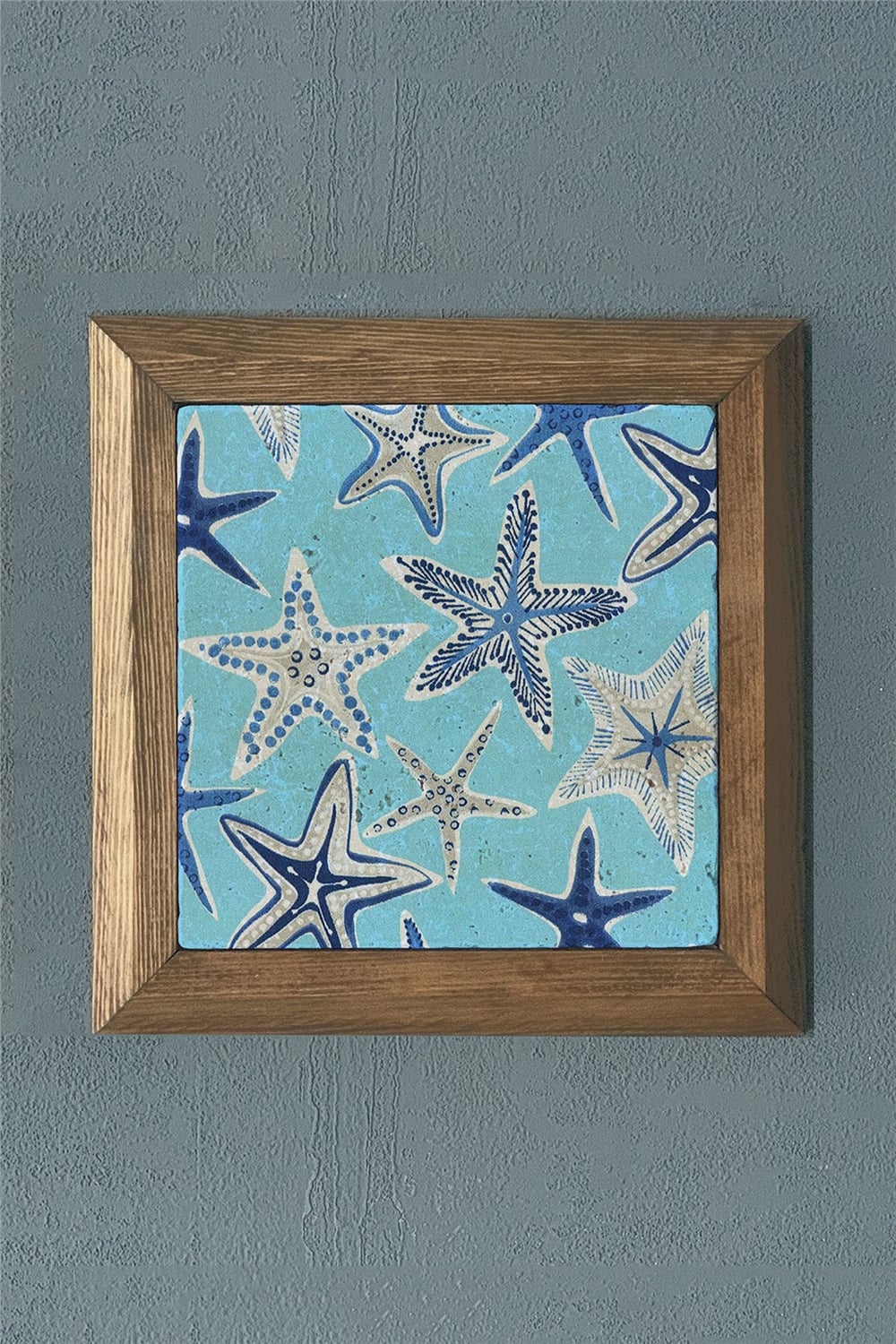 MASİF ÇERÇEVELİ DOĞALTAŞ TABLO PANO OSCAR STONE DECOR 28x28 cm / PRMT2020-1478