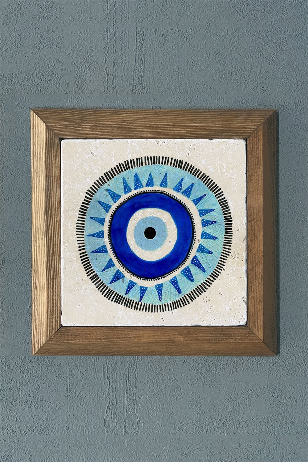 MASİF ÇERÇEVELİ DOĞALTAŞ TABLO PANO OSCAR STONE DECOR 28x28 cm / PRMT2020-1445