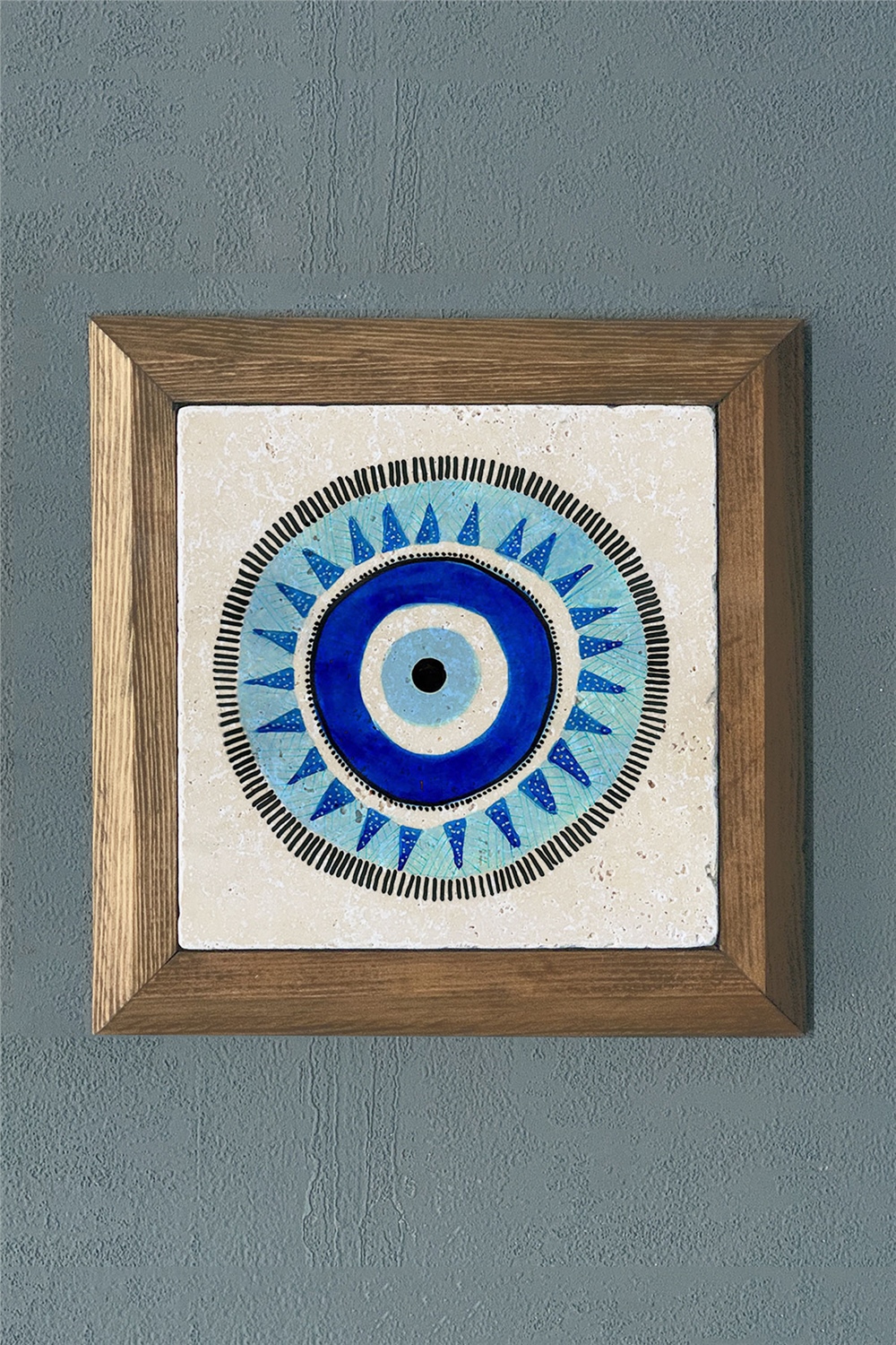 MASİF ÇERÇEVELİ DOĞALTAŞ TABLO PANO OSCAR STONE DECOR 28x28 cm / PRMT2020-1456