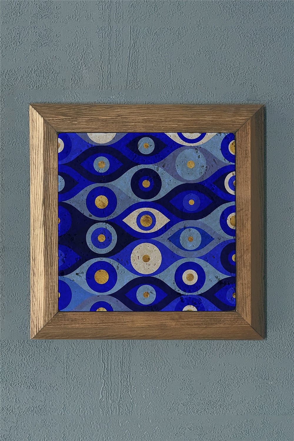 MASİF ÇERÇEVELİ DOĞALTAŞ TABLO PANO OSCAR STONE DECOR 28x28 cm / PRMT2020-1477