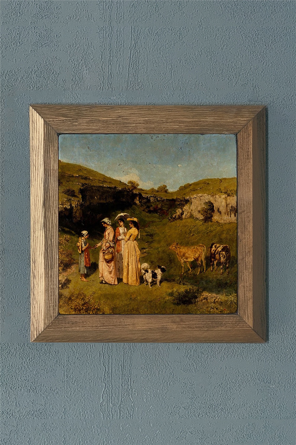 MASİF ÇERÇEVELİ DOĞALTAŞ TABLO PANO OSCAR STONE DECOR 28x28 cm / PRMT2020-1428