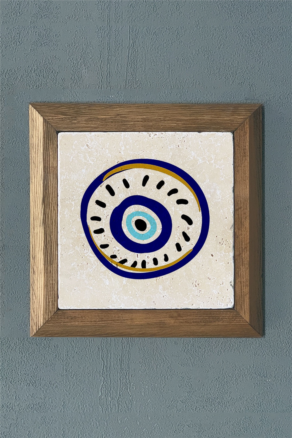 MASİF ÇERÇEVELİ DOĞALTAŞ TABLO PANO OSCAR STONE DECOR 28x28 cm / PRMT2020-1452