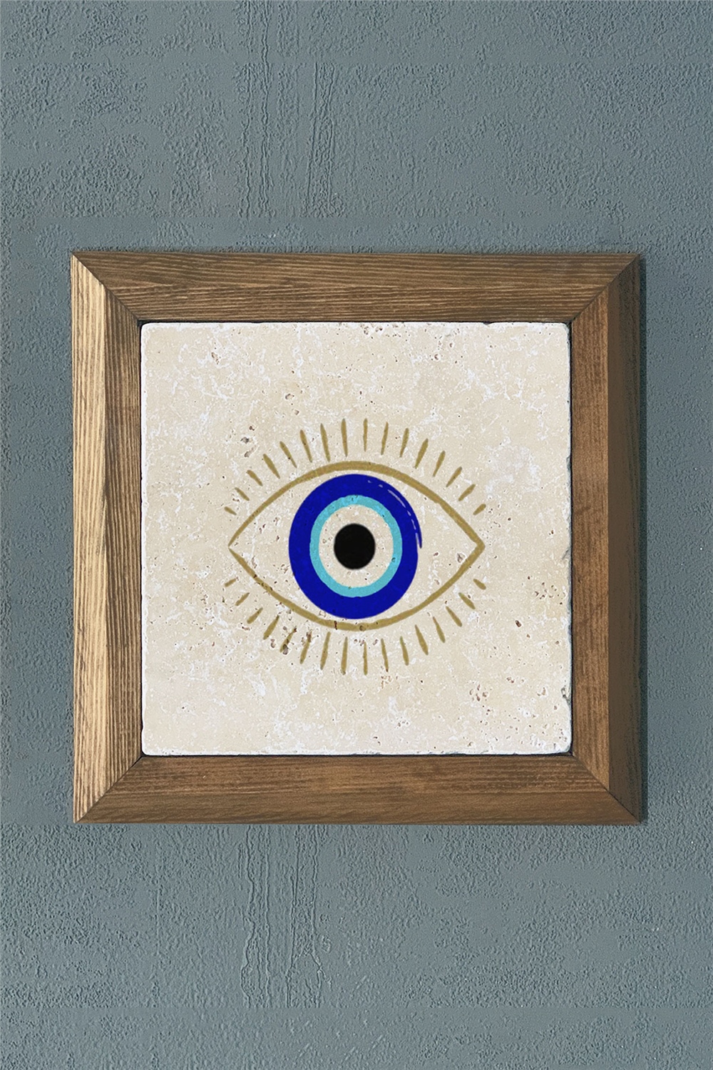MASİF ÇERÇEVELİ DOĞALTAŞ TABLO PANO OSCAR STONE DECOR 28x28 cm / PRMT2020-1510