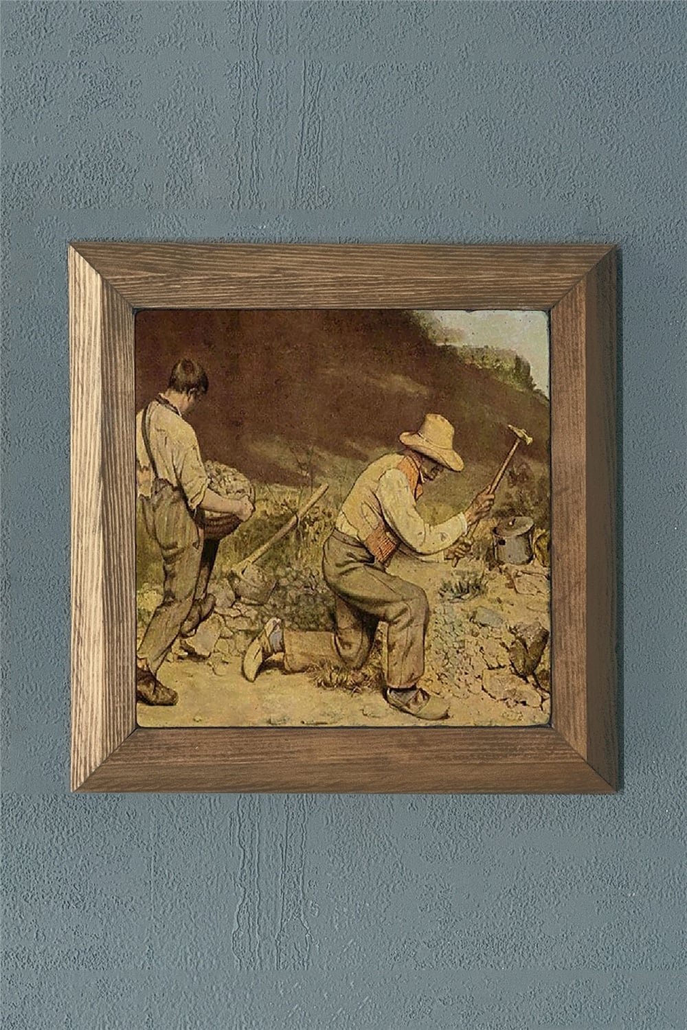 MASİF ÇERÇEVELİ DOĞALTAŞ TABLO PANO OSCAR STONE DECOR 28x28 cm / PRMT2020-1432