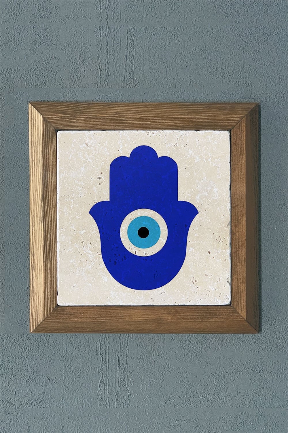 MASİF ÇERÇEVELİ DOĞALTAŞ TABLO PANO OSCAR STONE DECOR 28x28 cm / PRMT2020-1491