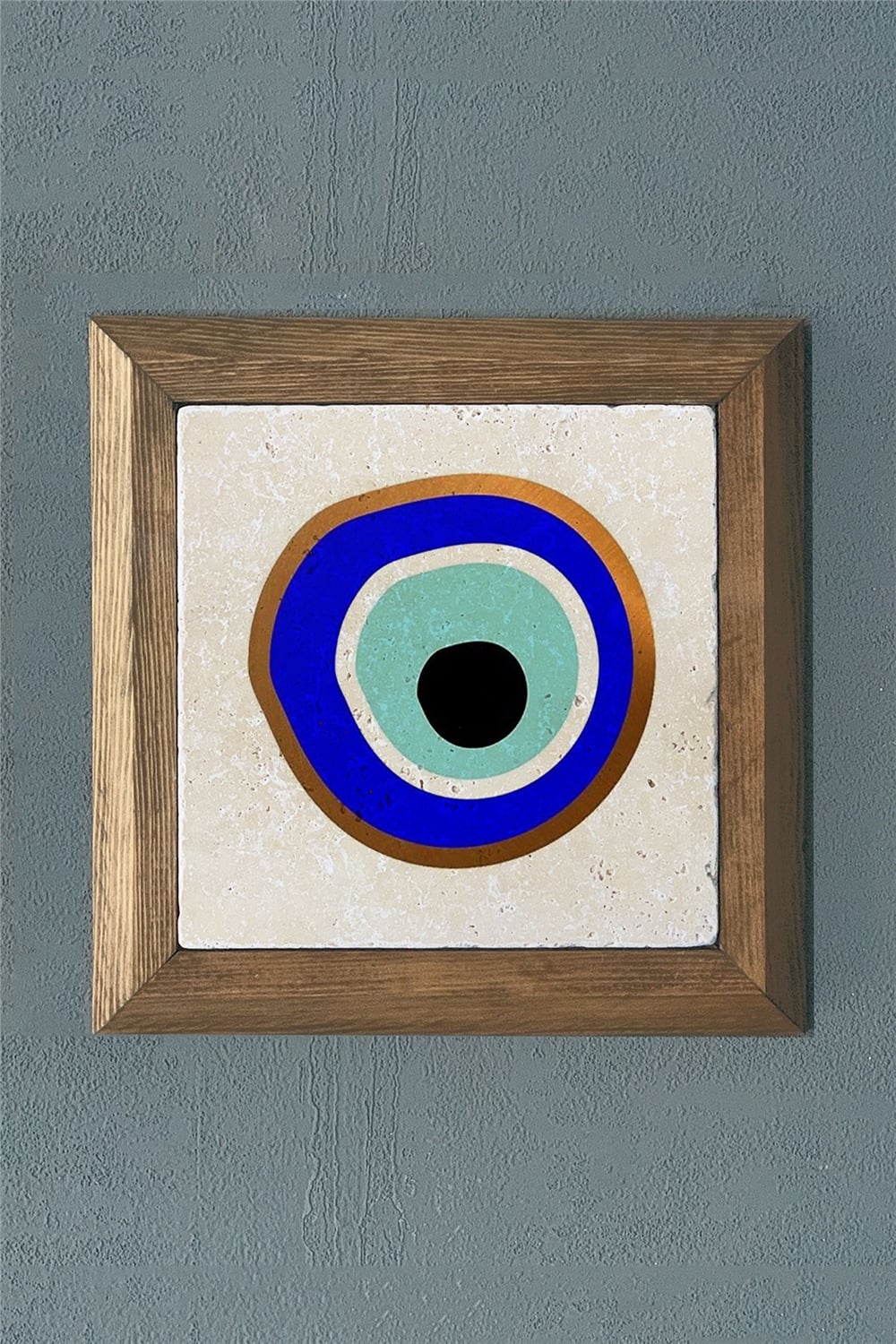MASİF ÇERÇEVELİ DOĞALTAŞ TABLO PANO OSCAR STONE DECOR 28x28 cm / PRMT2020-1469