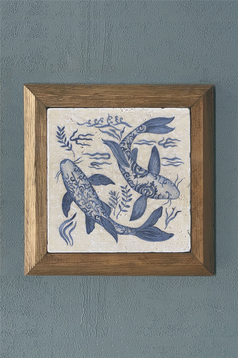 MASİF ÇERÇEVELİ DOĞALTAŞ TABLO PANO OSCAR STONE DECOR 28x28 cm / PRMT2020-1497