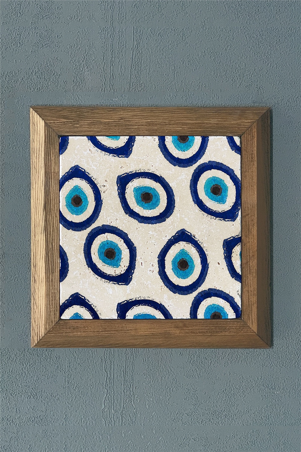MASİF ÇERÇEVELİ DOĞALTAŞ TABLO PANO OSCAR STONE DECOR 28x28 cm / PRMT2020-1473