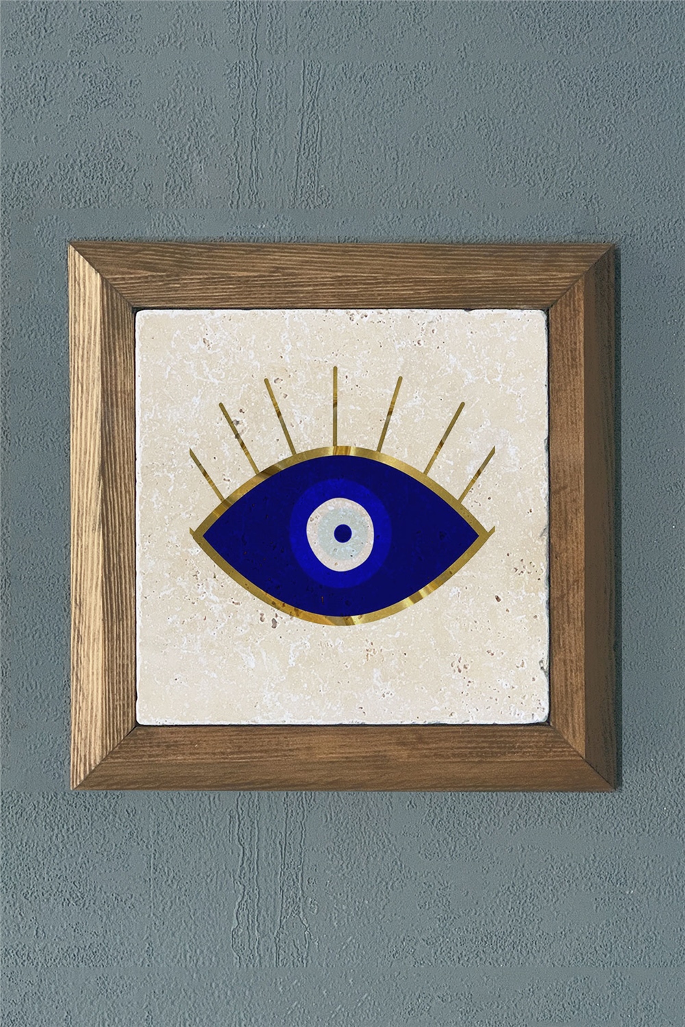 MASİF ÇERÇEVELİ DOĞALTAŞ TABLO PANO OSCAR STONE DECOR 28x28 cm / PRMT2020-1517